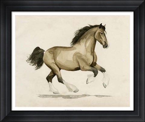 Framed Clydesdale I Print