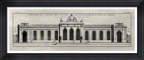 Framed Elevation De La Facade II Print