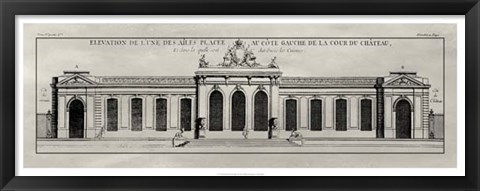 Framed Elevation De La Facade II Print