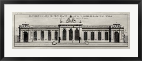 Framed Elevation De La Facade II Print