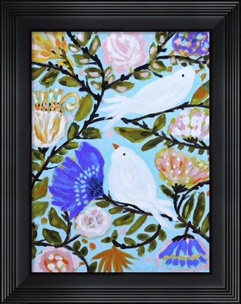 Framed Sweet Love Birds II Print