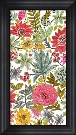 Framed Multi Bloom Floral I Print