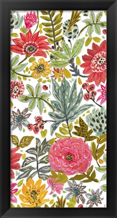 Framed Multi Bloom Floral I Print