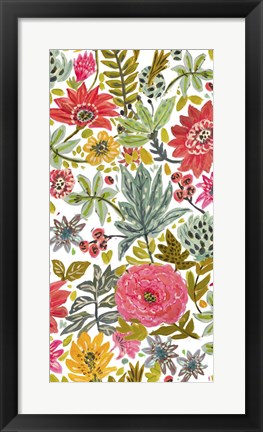 Framed Multi Bloom Floral I Print