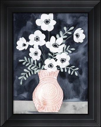 Framed Nighttime Anemones I Print