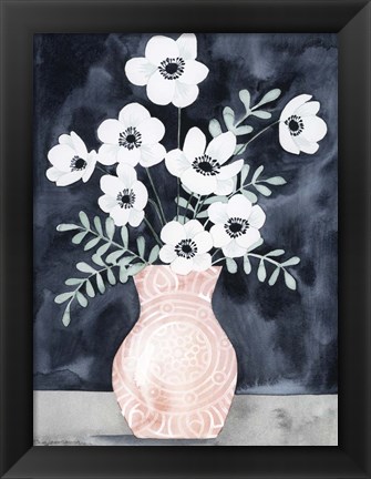 Framed Nighttime Anemones I Print