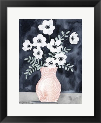 Framed Nighttime Anemones I Print