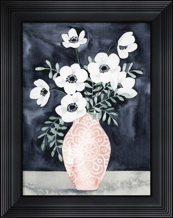 Framed Nighttime Anemones II Print