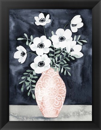 Framed Nighttime Anemones II Print