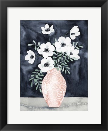 Framed Nighttime Anemones II Print