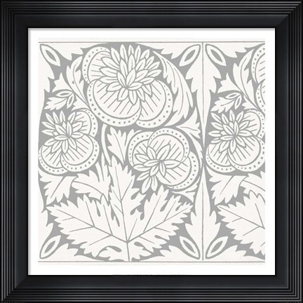 Framed Ornamental Detail V Print