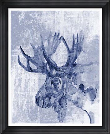 Framed Indigo Moose Print