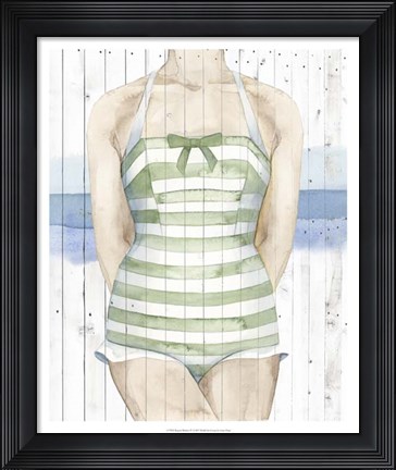 Framed Bygone Bathers IV Print