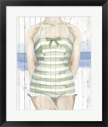 Framed Bygone Bathers IV Print