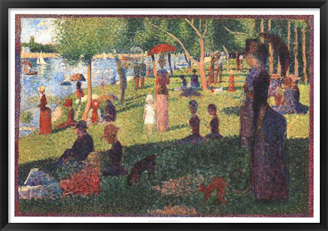 Framed Sunday on La Grande Jatte Print