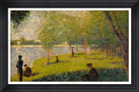 Framed Study for a Sunday on La Grande Jatte Print