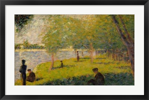 Framed Study for a Sunday on La Grande Jatte Print