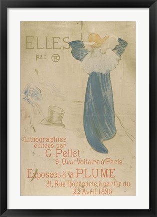Framed Elles (poster for 1896 exhibition at La Plume) Print