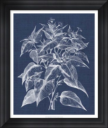 Framed Foliage Chintz III Print