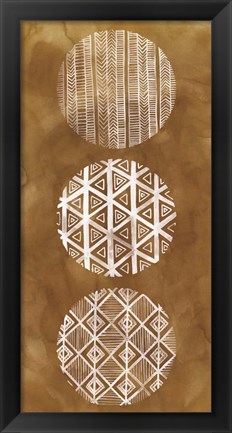 Framed Tribal Pattern I Print