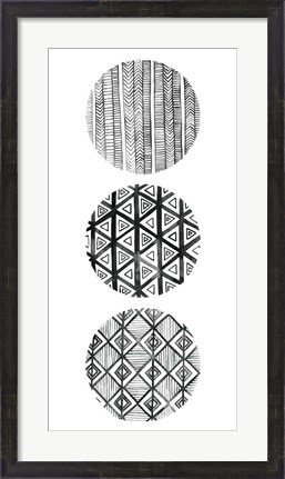 Framed Tribal Pattern III Print
