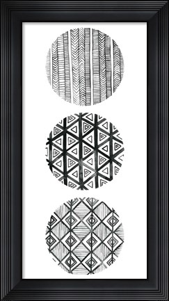 Framed Tribal Pattern III Print