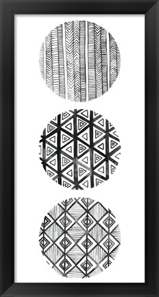 Framed Tribal Pattern III Print