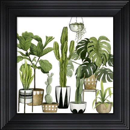 Framed Plant Haven I Print