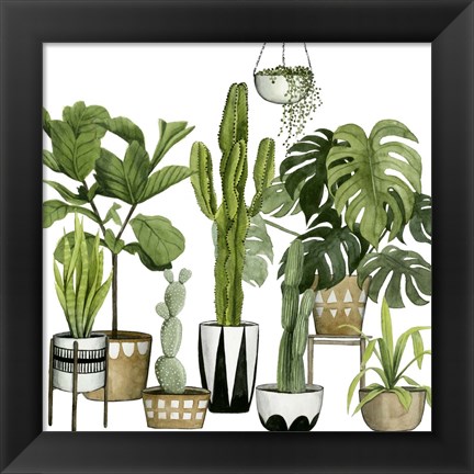 Framed Plant Haven I Print