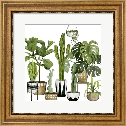 Framed Plant Haven I Print