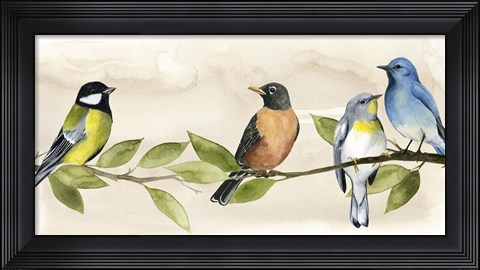 Framed Treetop Gathering I Print