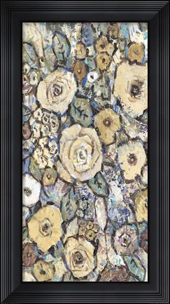 Framed Decorative Flowers I Print
