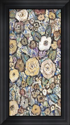 Framed Decorative Flowers II Print