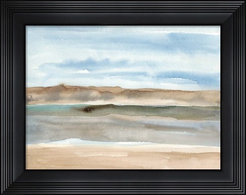 Framed Plein Air Riverscape I Print