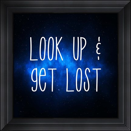 Framed Star Gazing- Look Up and Get Lost Print