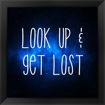 Framed Star Gazing- Look Up and Get Lost Print