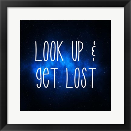 Framed Star Gazing- Look Up and Get Lost Print