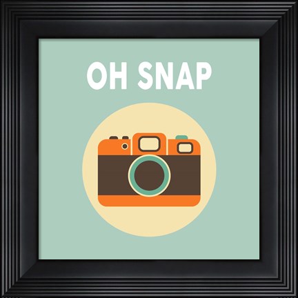 Framed OH SNAP Camera Blue Print