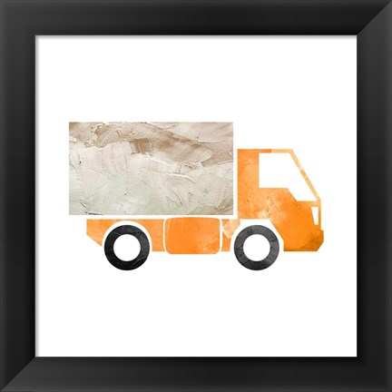 Framed Truck With Paint Texture - Part III Print