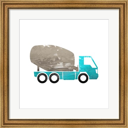 Framed Truck With Paint Texture - Part IV Print