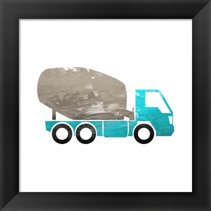 Framed Truck With Paint Texture - Part IV Print