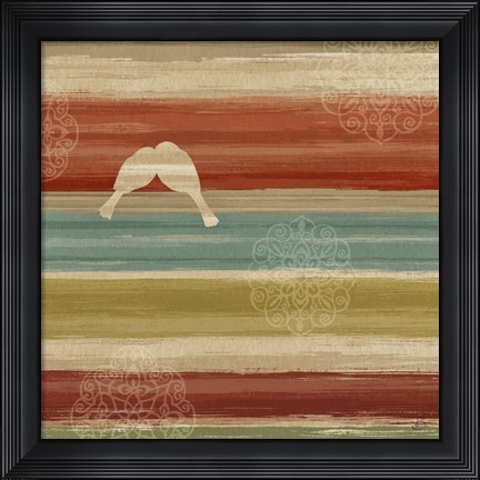 Framed Mumbai Rainbow Birds II Print