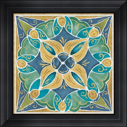 Framed Free Bird Mexican Tiles II Print