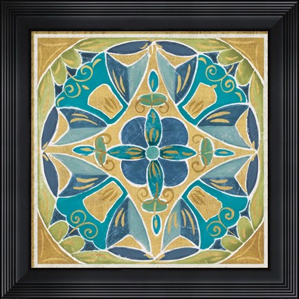 Framed Free Bird Mexican Tiles III Print