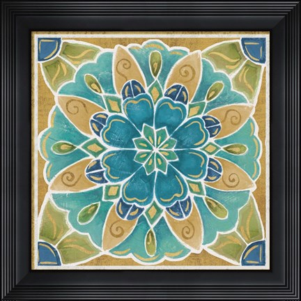 Framed Free Bird Mexican Tiles IV Print
