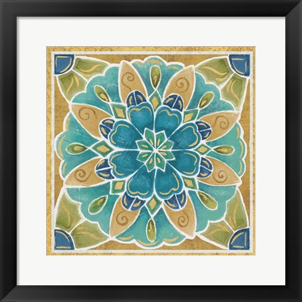 Framed Free Bird Mexican Tiles IV Print