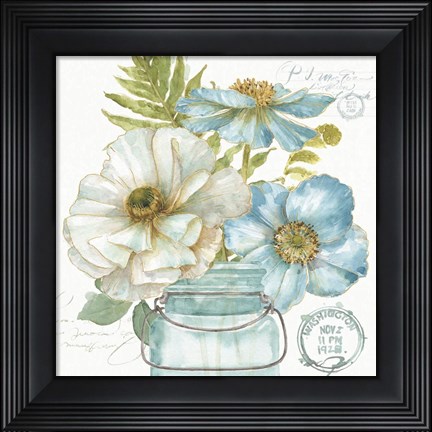 Framed My Greenhouse Bouquet II Print