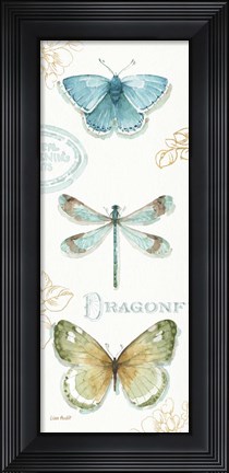 Framed My Greenhouse Butterflies V Print