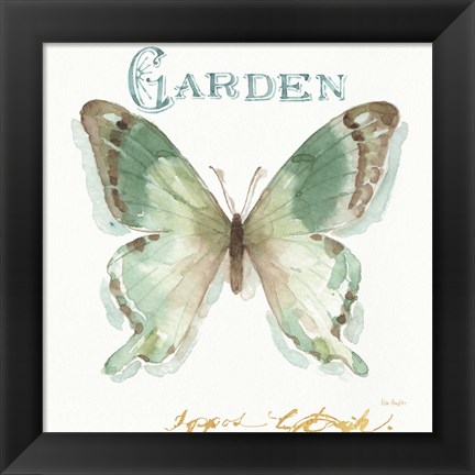 Framed My Greenhouse Butterflies III Print