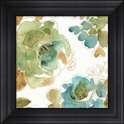 Framed My Greenhouse Roses II Print